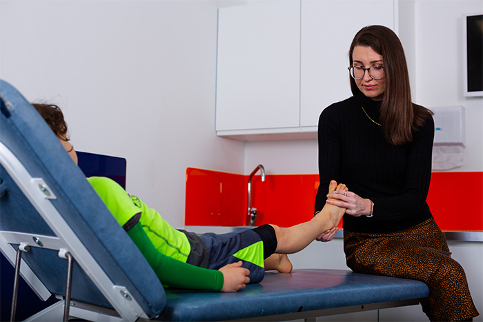 Paediatric foot assessment with Anna