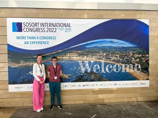 LOC clinicians Anna Courtney and George Coles at SOSORT annual conference 2022