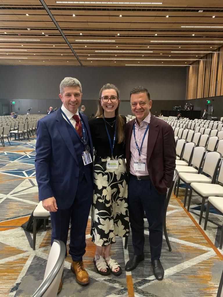 Senior Orthotist and Lead Scoliosis Consultant Anna Courtney at the Scoliosis Research Society Conference in Seattle, Washington in September 2023, alongside Orthopaedic Consultants at St George's University Hospitals NHS Foundation Trust.